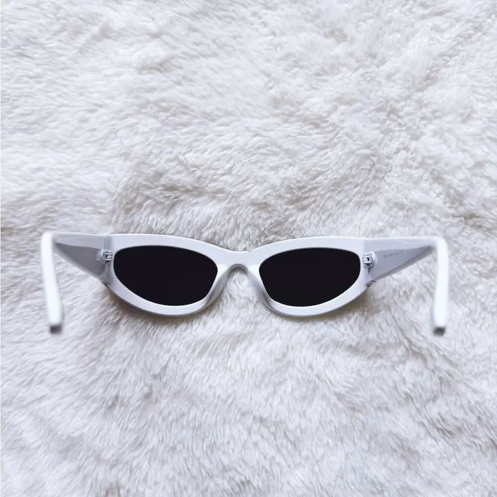 Francis Mirrored Orange with White Rim Sunglasses